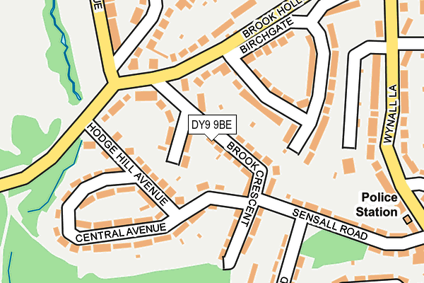 DY9 9BE map - OS OpenMap – Local (Ordnance Survey)
