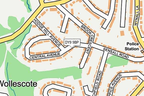 DY9 9BP map - OS OpenMap – Local (Ordnance Survey)