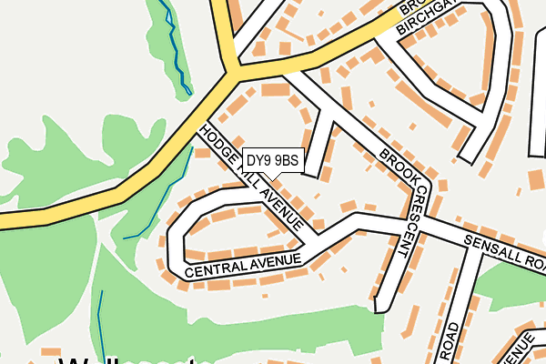 DY9 9BS map - OS OpenMap – Local (Ordnance Survey)