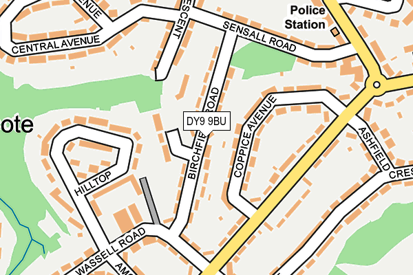 DY9 9BU map - OS OpenMap – Local (Ordnance Survey)