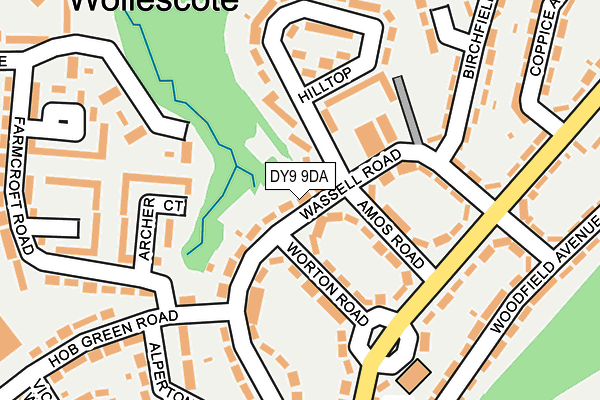 DY9 9DA map - OS OpenMap – Local (Ordnance Survey)