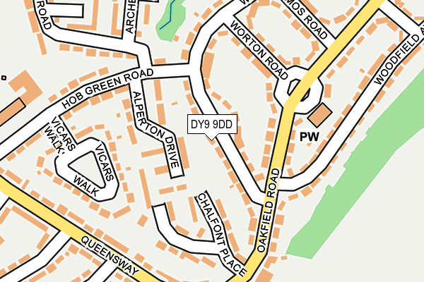 DY9 9DD map - OS OpenMap – Local (Ordnance Survey)