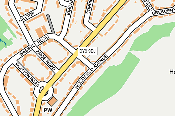 DY9 9DJ map - OS OpenMap – Local (Ordnance Survey)