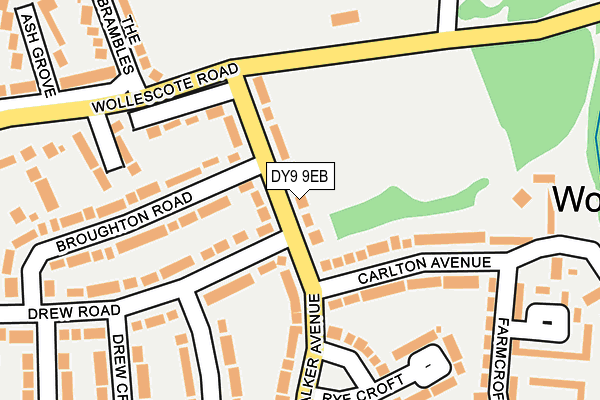 DY9 9EB map - OS OpenMap – Local (Ordnance Survey)