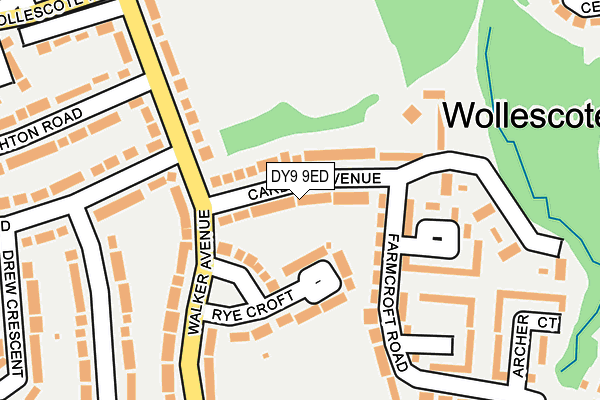 DY9 9ED map - OS OpenMap – Local (Ordnance Survey)
