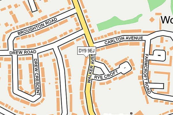 DY9 9EJ map - OS OpenMap – Local (Ordnance Survey)