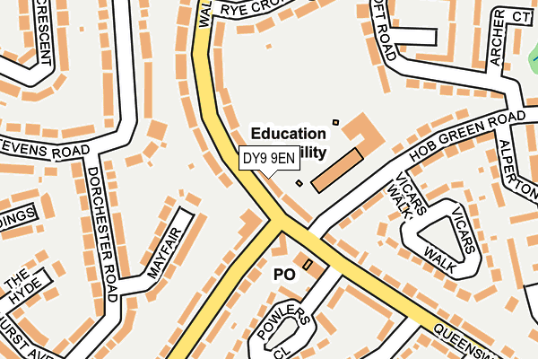 DY9 9EN map - OS OpenMap – Local (Ordnance Survey)