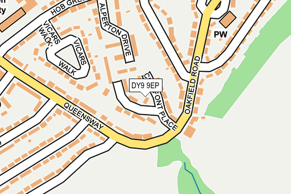 DY9 9EP map - OS OpenMap – Local (Ordnance Survey)