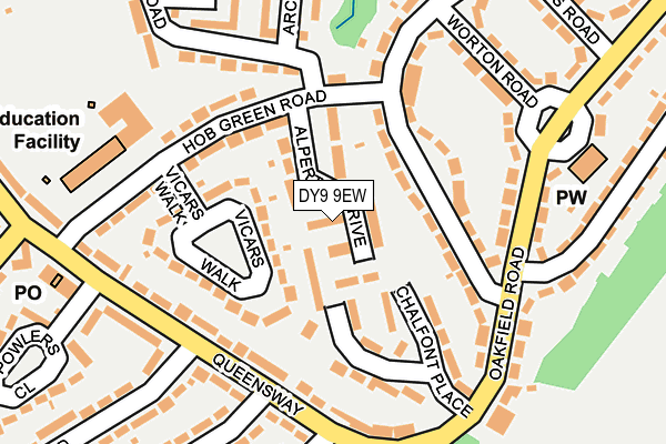DY9 9EW map - OS OpenMap – Local (Ordnance Survey)