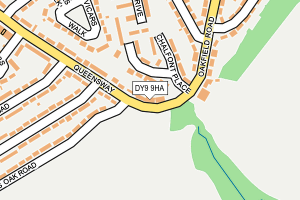 DY9 9HA map - OS OpenMap – Local (Ordnance Survey)
