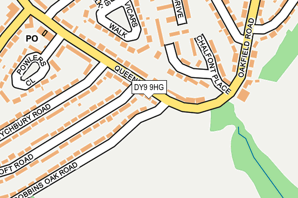 DY9 9HG map - OS OpenMap – Local (Ordnance Survey)