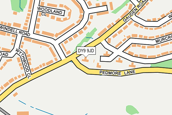 DY9 9JD map - OS OpenMap – Local (Ordnance Survey)
