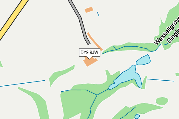 DY9 9JW map - OS OpenMap – Local (Ordnance Survey)