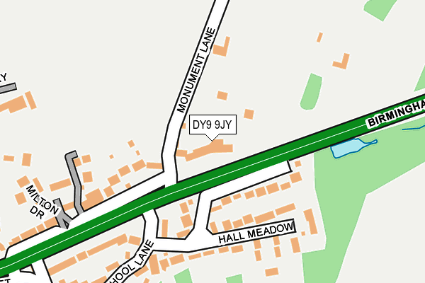DY9 9JY map - OS OpenMap – Local (Ordnance Survey)