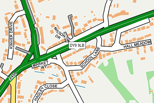 DY9 9LB map - OS OpenMap – Local (Ordnance Survey)