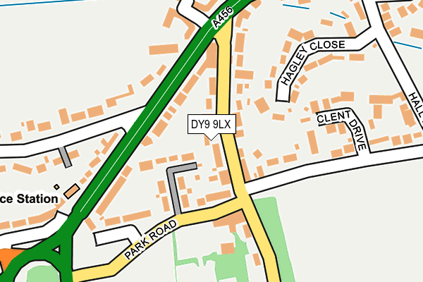 DY9 9LX map - OS OpenMap – Local (Ordnance Survey)