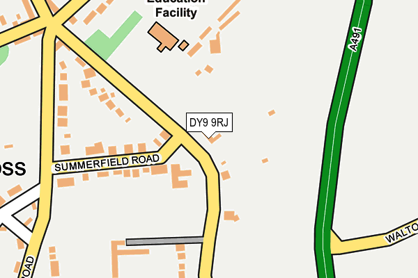 DY9 9RJ map - OS OpenMap – Local (Ordnance Survey)