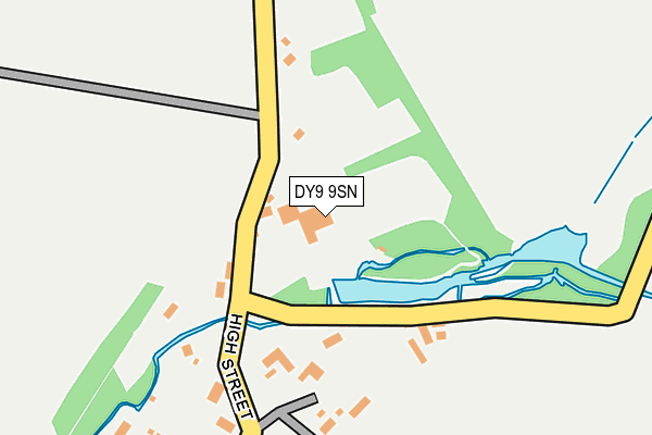 DY9 9SN map - OS OpenMap – Local (Ordnance Survey)