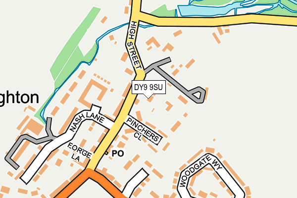 DY9 9SU map - OS OpenMap – Local (Ordnance Survey)