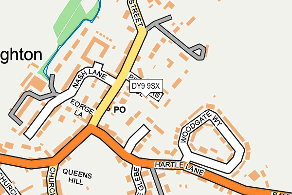 DY9 9SX map - OS OpenMap – Local (Ordnance Survey)