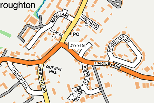 DY9 9TG map - OS OpenMap – Local (Ordnance Survey)