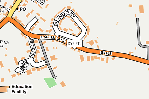 DY9 9TJ map - OS OpenMap – Local (Ordnance Survey)