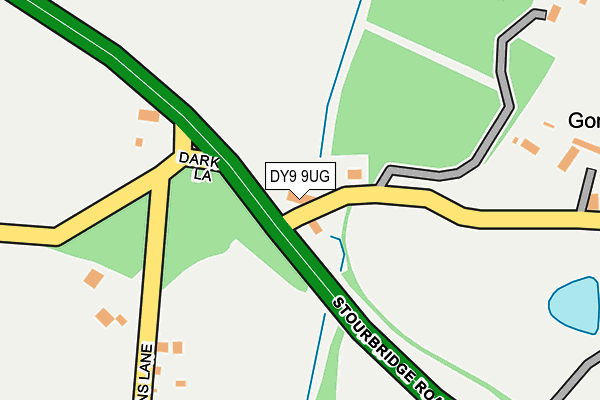 DY9 9UG map - OS OpenMap – Local (Ordnance Survey)