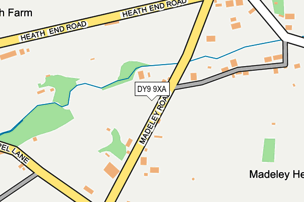 DY9 9XA map - OS OpenMap – Local (Ordnance Survey)