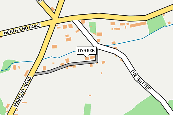 DY9 9XB map - OS OpenMap – Local (Ordnance Survey)