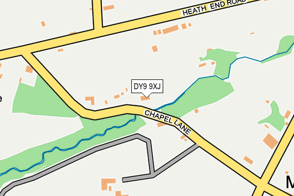 DY9 9XJ map - OS OpenMap – Local (Ordnance Survey)