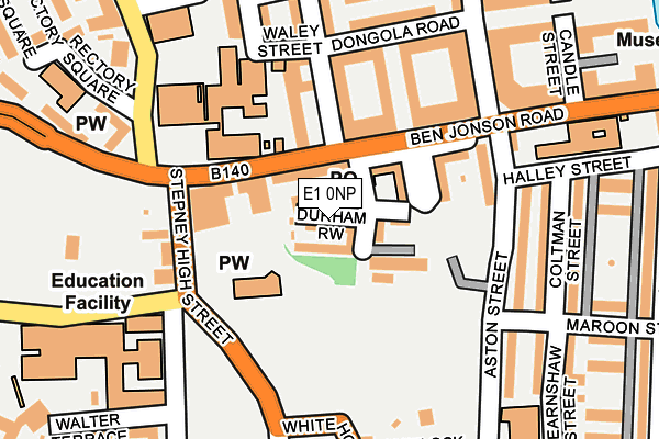 E1 0NP map - OS OpenMap – Local (Ordnance Survey)