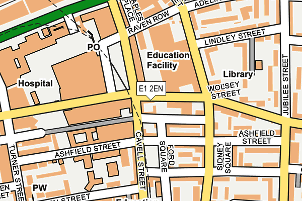 E1 2EN map - OS OpenMap – Local (Ordnance Survey)