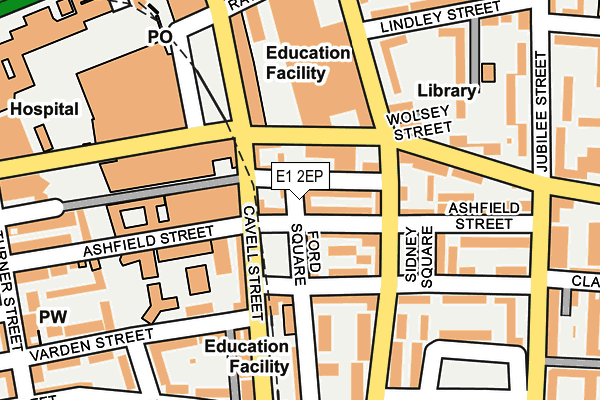 E1 2EP map - OS OpenMap – Local (Ordnance Survey)