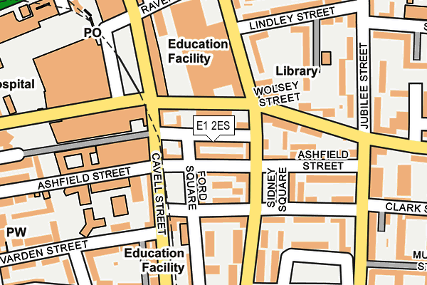 E1 2ES map - OS OpenMap – Local (Ordnance Survey)