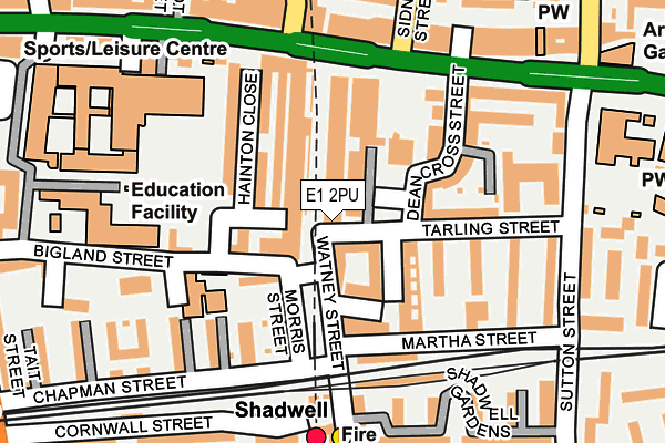 E1 2PU map - OS OpenMap – Local (Ordnance Survey)
