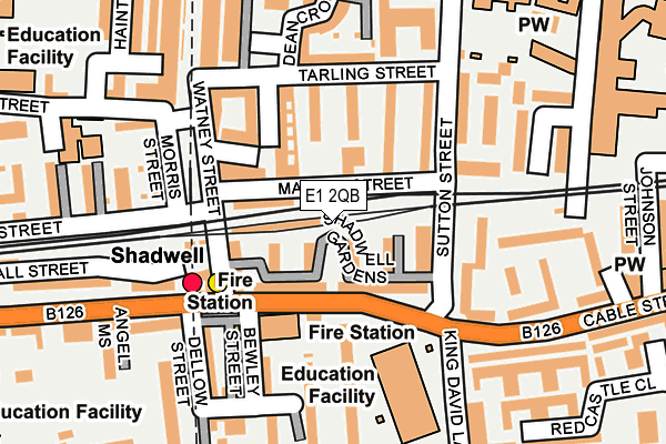 E1 2QB map - OS OpenMap – Local (Ordnance Survey)