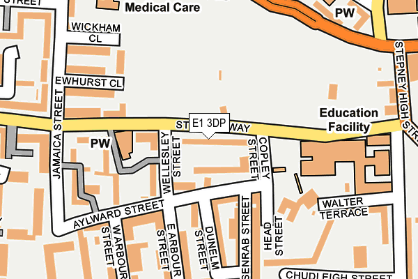 E1 3DP map - OS OpenMap – Local (Ordnance Survey)