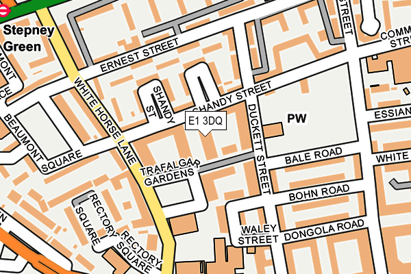 E1 3DQ map - OS OpenMap – Local (Ordnance Survey)