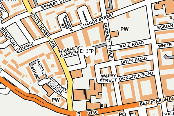 E1 3FP map - OS OpenMap – Local (Ordnance Survey)