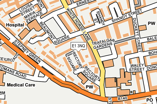 E1 3NQ map - OS OpenMap – Local (Ordnance Survey)