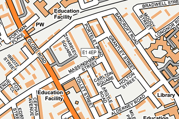 E1 4EP map - OS OpenMap – Local (Ordnance Survey)