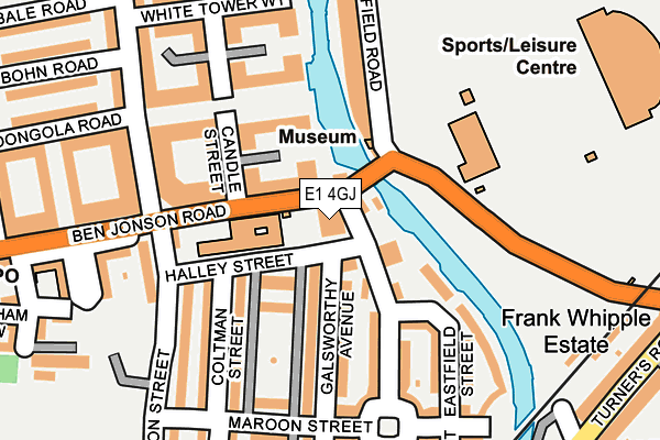 E1 4GJ map - OS OpenMap – Local (Ordnance Survey)