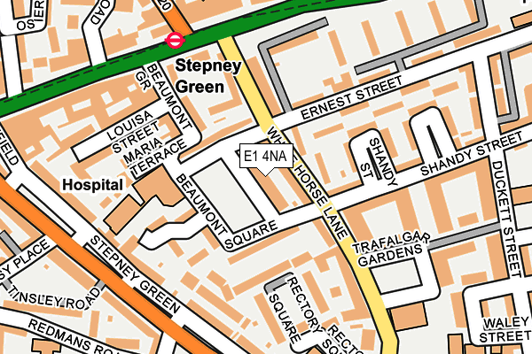 E1 4NA map - OS OpenMap – Local (Ordnance Survey)