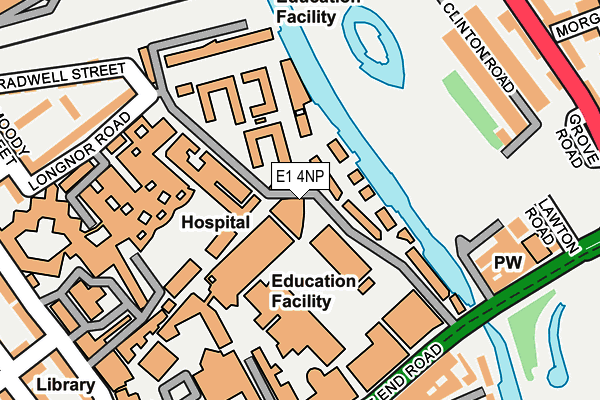 E1 4NP map - OS OpenMap – Local (Ordnance Survey)