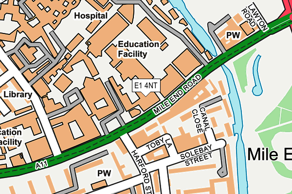 E1 4NT map - OS OpenMap – Local (Ordnance Survey)