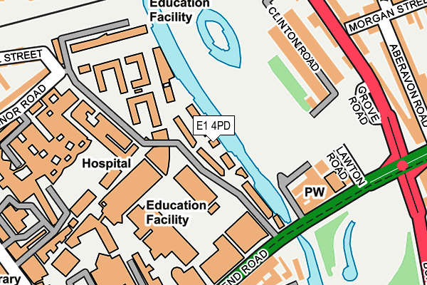 E1 4PD map - OS OpenMap – Local (Ordnance Survey)