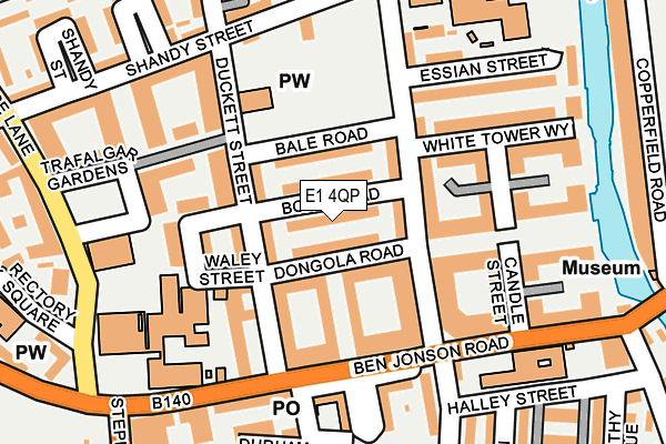 E1 4QP map - OS OpenMap – Local (Ordnance Survey)