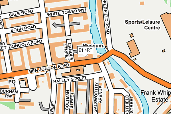 E1 4RT map - OS OpenMap – Local (Ordnance Survey)