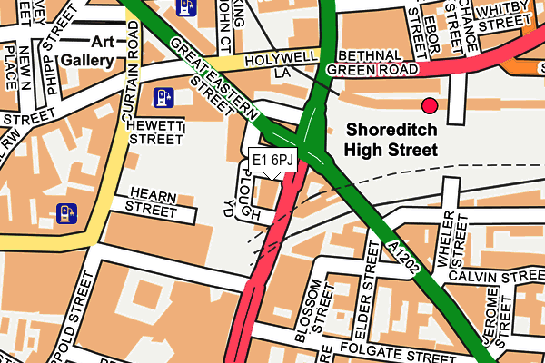 E1 6PJ map - OS OpenMap – Local (Ordnance Survey)