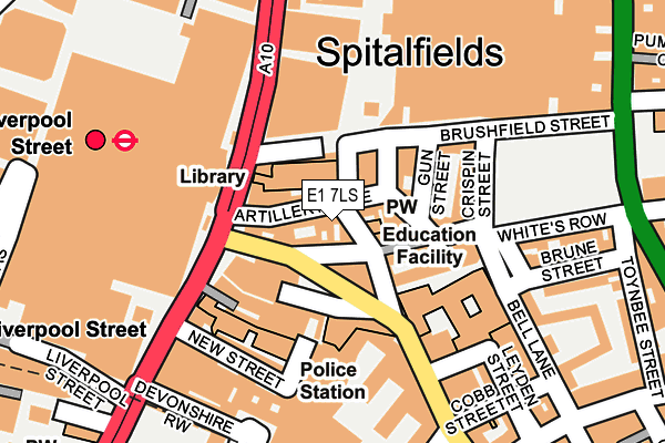 E1 7LS map - OS OpenMap – Local (Ordnance Survey)